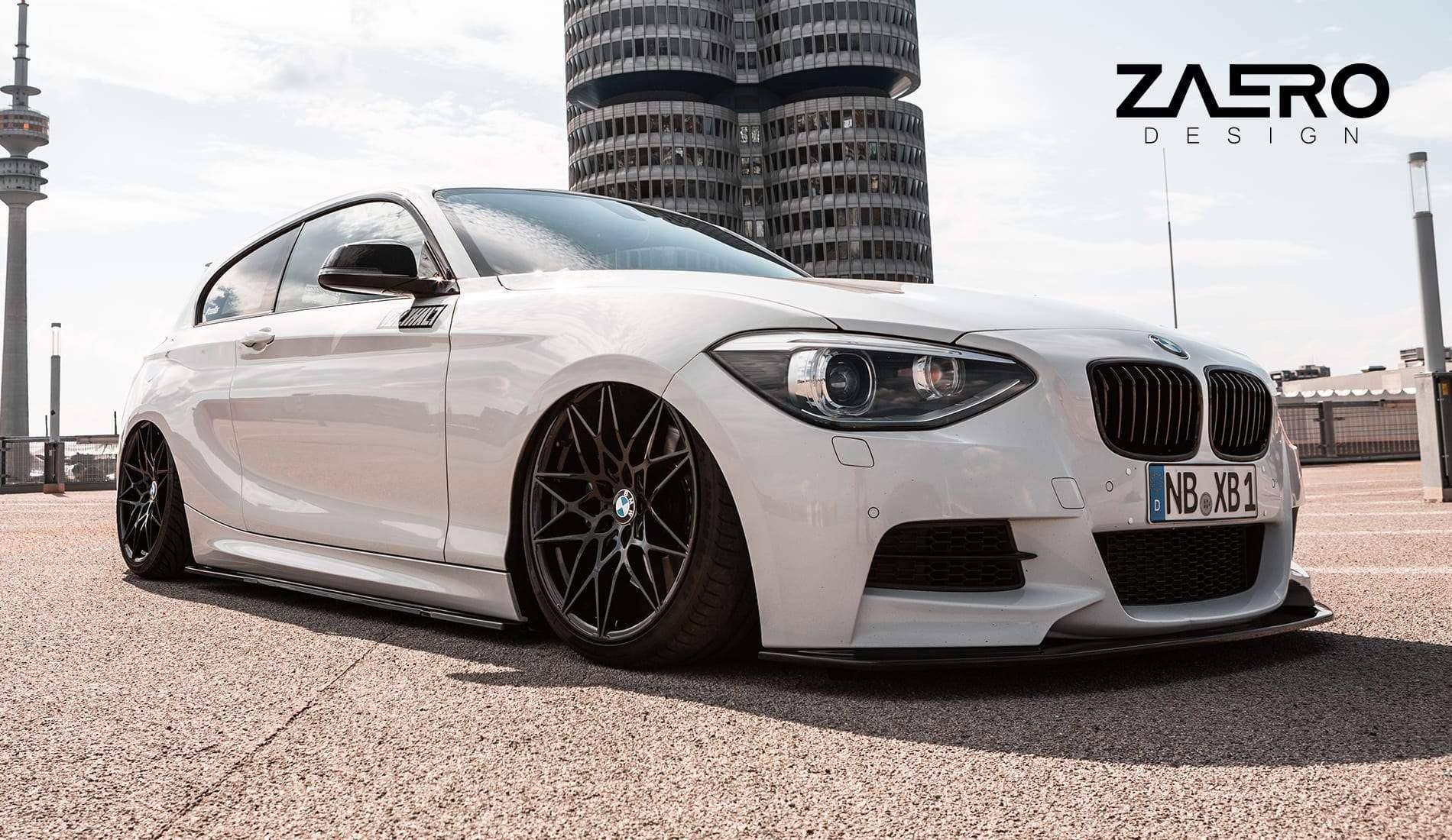 BMW 1 Series F20 F21 & 2 Series F22 EVO-1 Gloss Black Side Skirts by ZAERO (2011-2019) - AUTOID® - Side Skirts & Winglets - Zaero Design