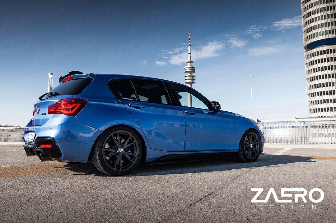 BMW 1 Series F20 F21 & 2 Series F22 EVO-1 Gloss Black Side Skirts by ZAERO (2011-2019) - AUTOID® - Side Skirts & Winglets - Zaero Design
