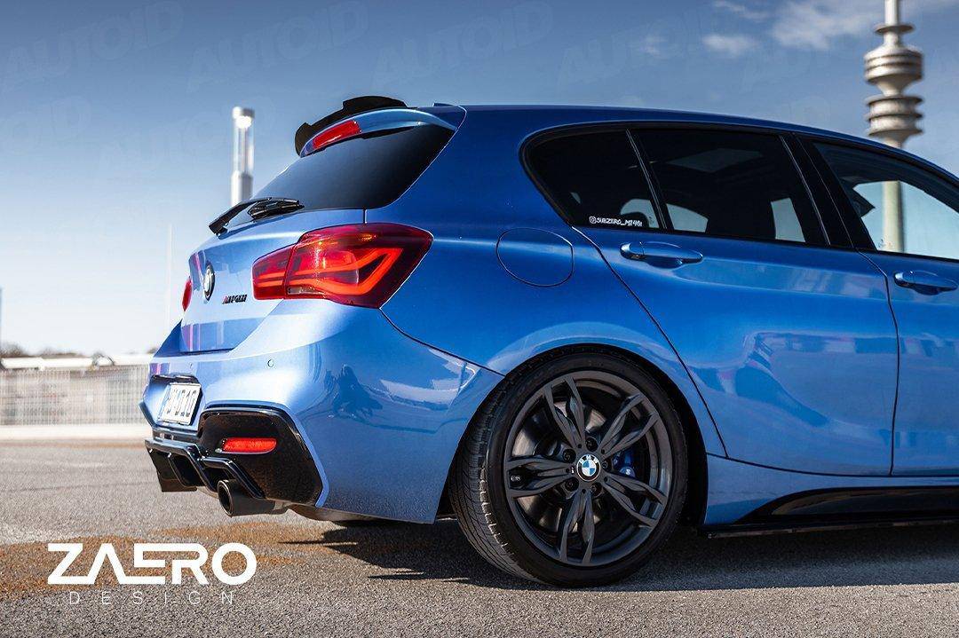 BMW 1 Series F20 F21 EVO - 1 Gloss Black Rear Spoiler Lip by ZAERO (2011 - 2019) - AUTOID - Rear Spoilers - Zaero Design