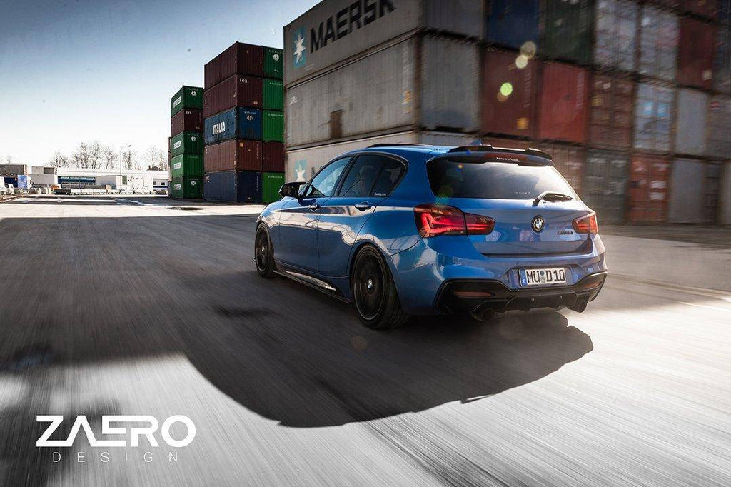 BMW 1 Series F20 F21 EVO-1 Gloss Black Rear Spoiler Lip by ZAERO (2011-2019) - AUTOID® - Rear Spoilers - Zaero Design