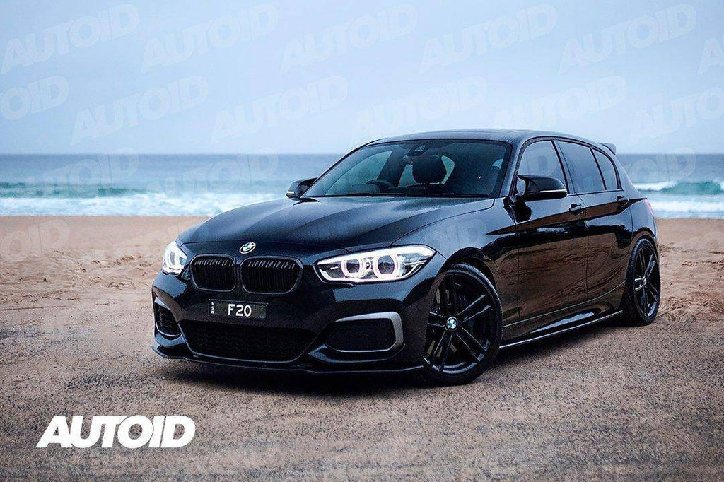 BMW 1 Series F20 F21 LCI Carbon Fibre Double Slat Kidney Grilles by FORM (2015-2019) - AUTOID® - Front Grille - FORM Industries