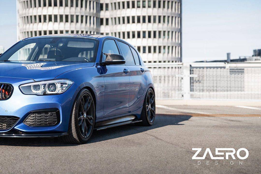 BMW 1 Series F20 F21 LCI EVO - 1 Gloss Black Front Splitter by ZAERO (2015 - 2019) - AUTOID - Front Lips & Splitters - Zaero Design