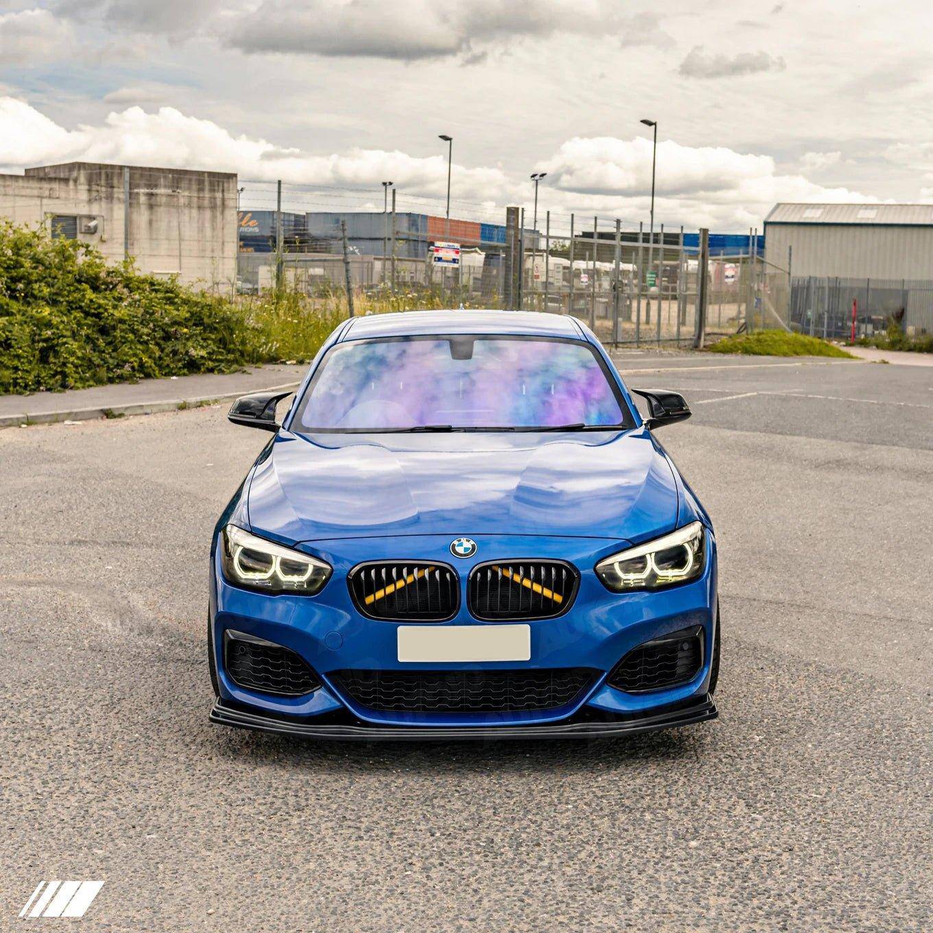 BMW 1 Series F20 F21 LCI EVO - 1 Gloss Black Front Splitter by ZAERO (2015 - 2019) - AUTOID - Front Lips & Splitters - Zaero Design