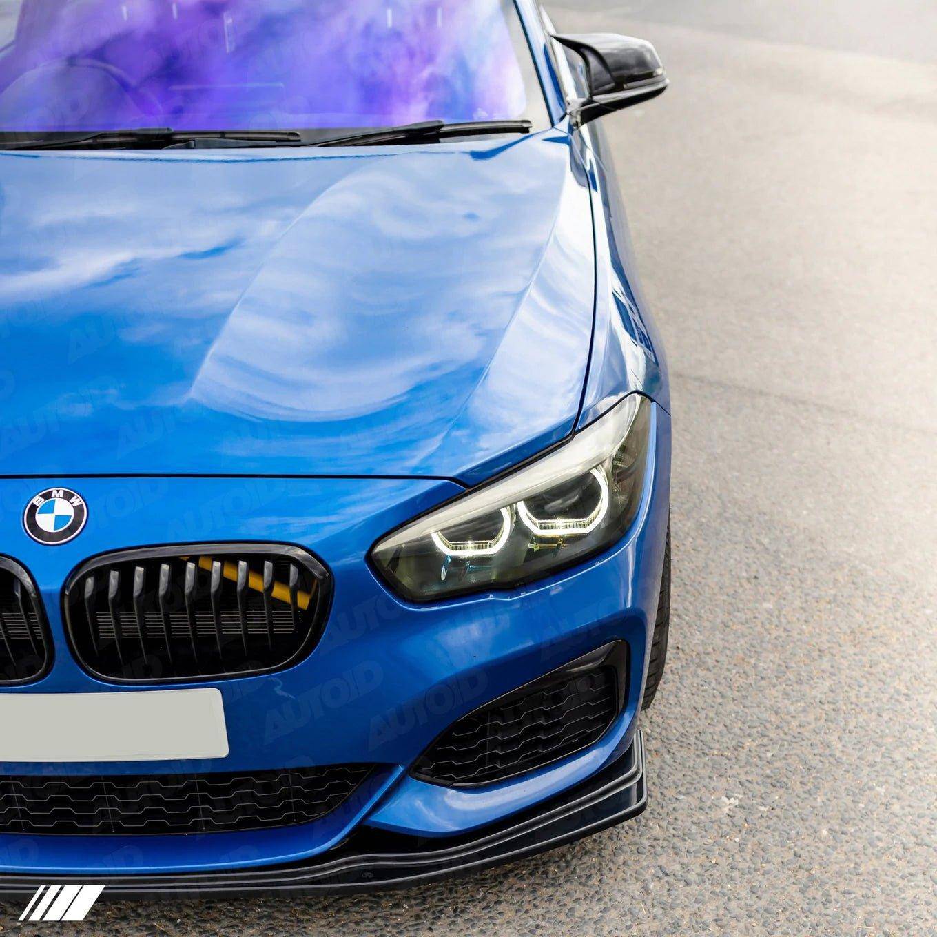 BMW 1 Series F20 F21 LCI EVO-1 Gloss Black Front Splitter by ZAERO (2015-2019) - AUTOID® - Front Lips & Splitters - Zaero Design
