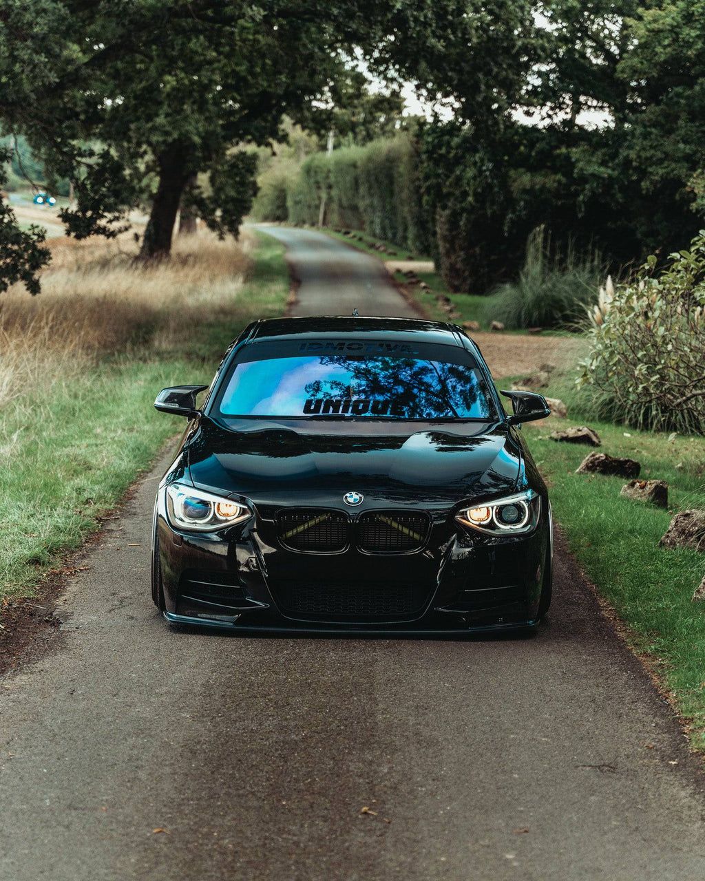 BMW 1 Series F20 Pre-LCI EVO-1 Gloss Black Front Splitter by ZAERO (2011-2015) - AUTOID® - Front Lips & Splitters - Zaero Design