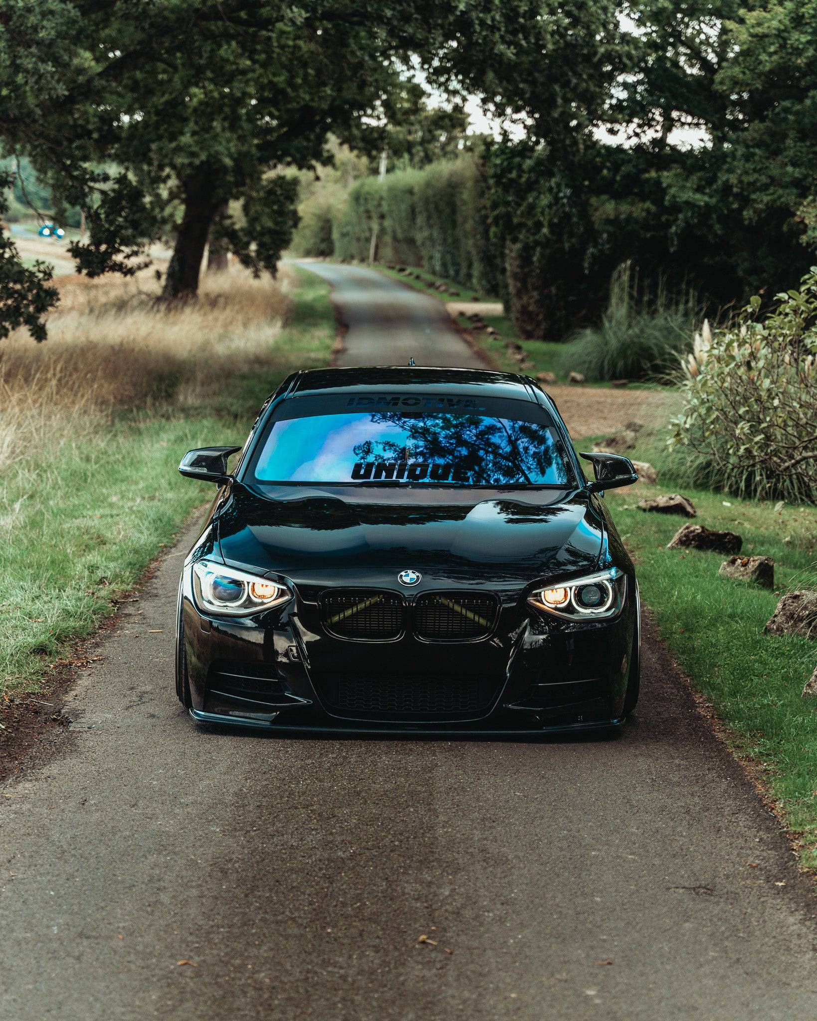 BMW 1 Series F20 Pre-LCI EVO-1 Gloss Black Front Splitter by ZAERO (2011-2015) - AUTOID® - Front Lips & Splitters - Zaero Design