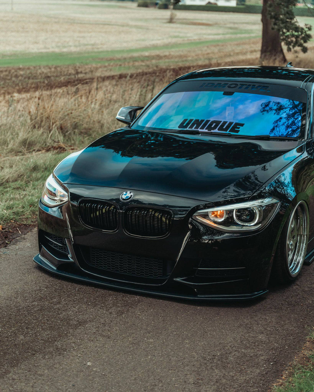BMW 1 Series F20 Pre-LCI EVO-1 Gloss Black Front Splitter by ZAERO (2011-2015) - AUTOID® - Front Lips & Splitters - Zaero Design