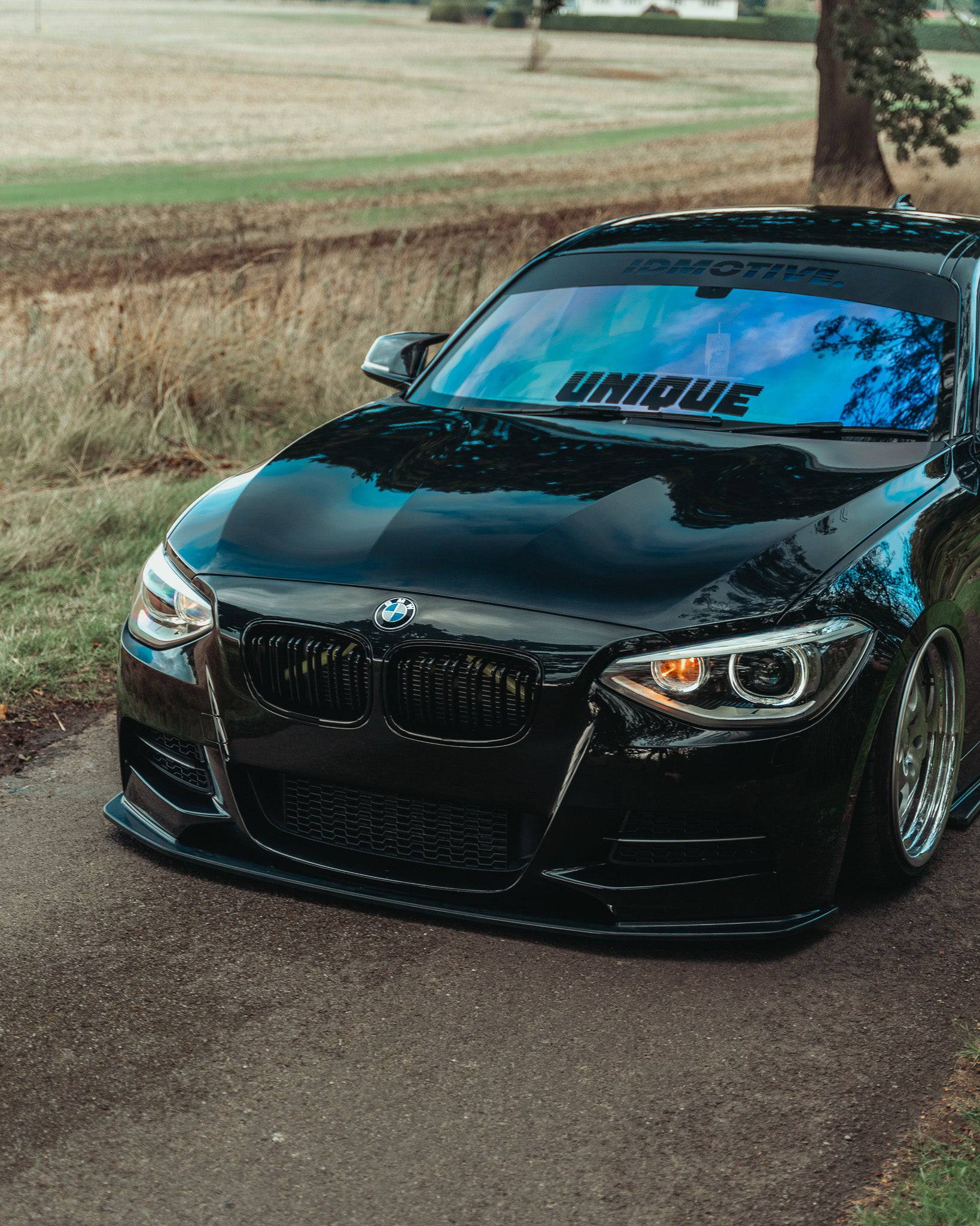 BMW 1 Series F20 Pre-LCI EVO-1 Gloss Black Front Splitter by ZAERO (2011-2015) - AUTOID® - Front Lips & Splitters - Zaero Design