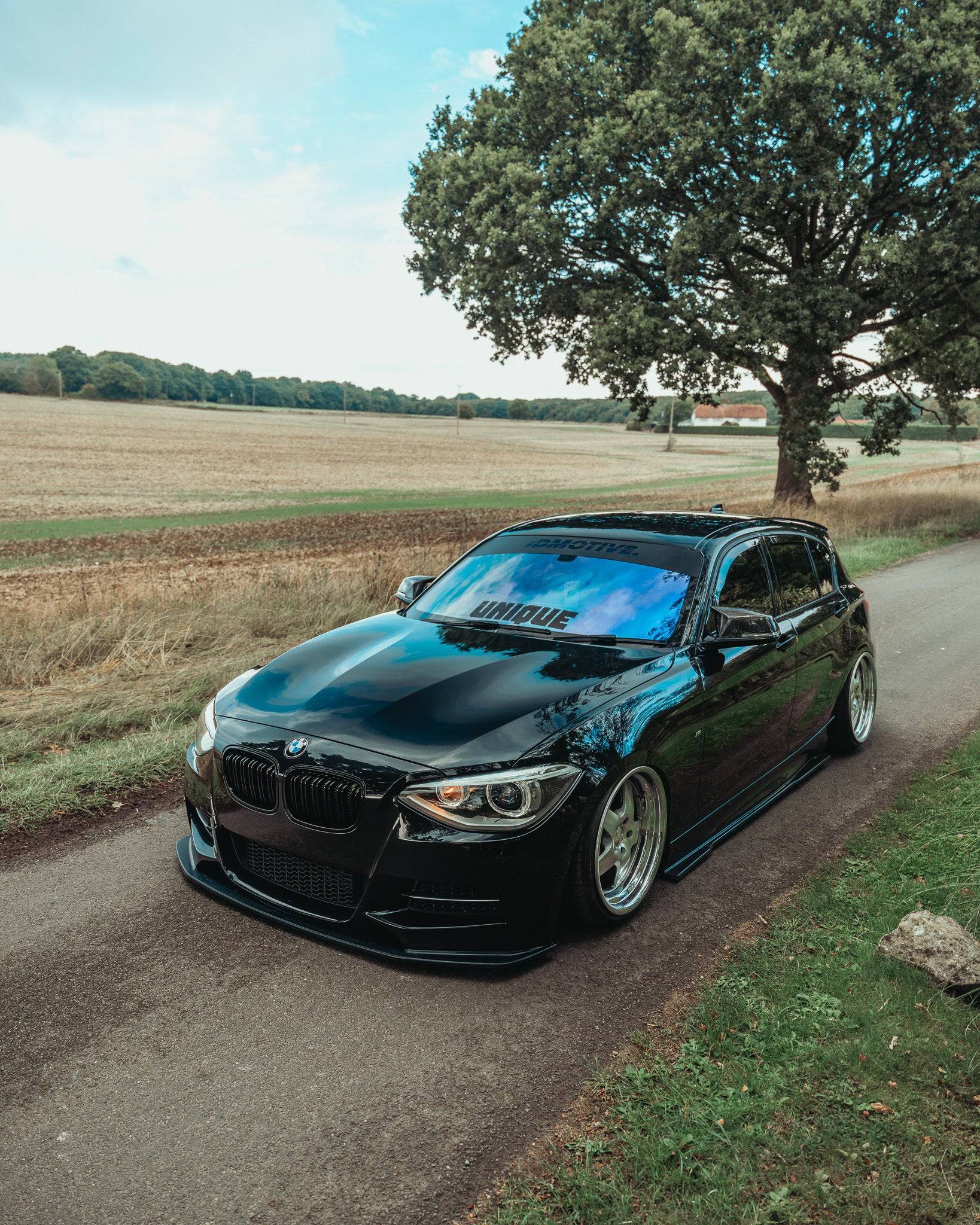 BMW 1 Series F20 Pre-LCI EVO-1 Gloss Black Front Splitter by ZAERO (2011-2015) - AUTOID® - Front Lips & Splitters - Zaero Design