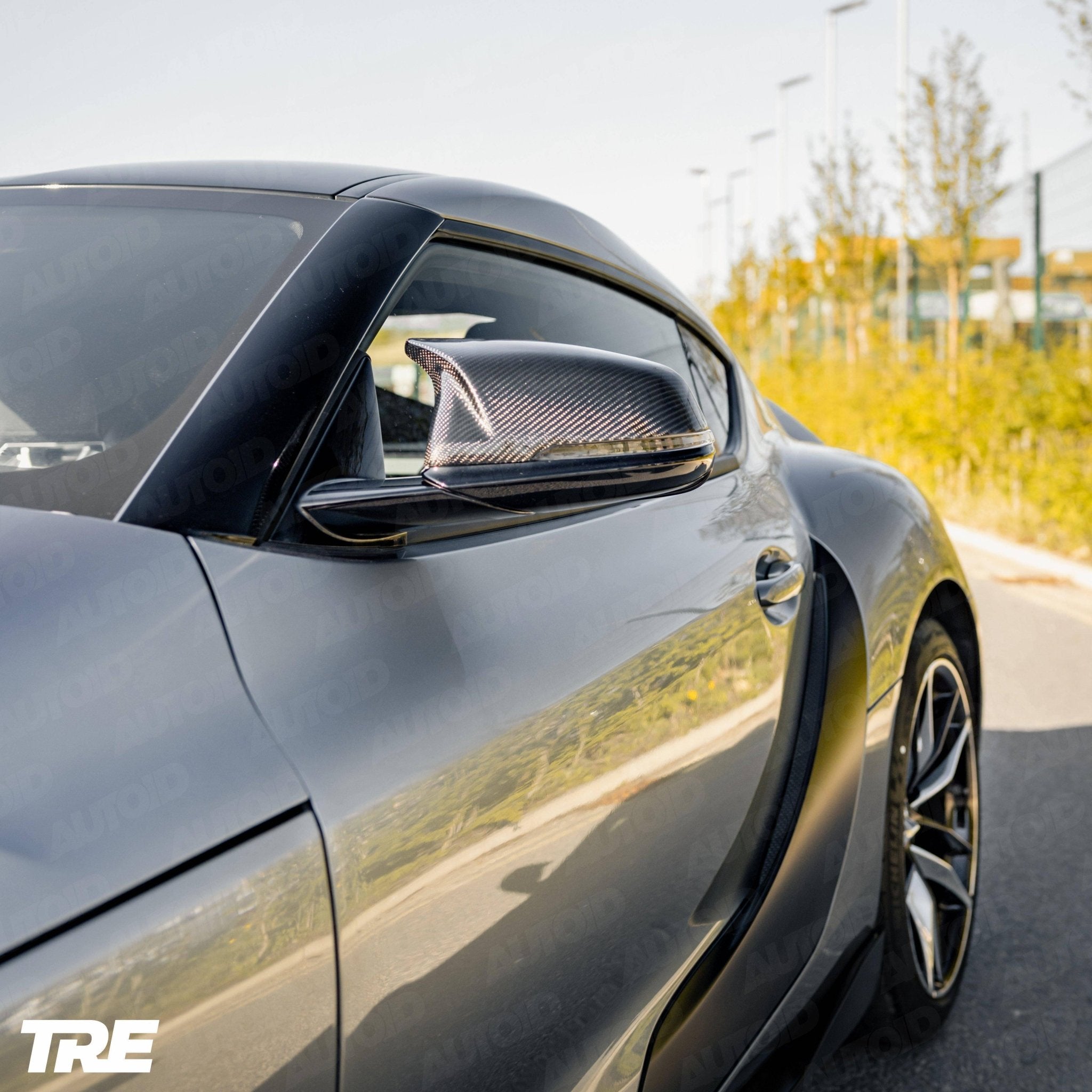 BMW 1 Series F40, 2 Series F44 & Toyota Supra Pre - Preg Carbon Fibre M Style Mirror Covers by TRE (2019+) - AUTOID - Mirror Covers - TRE