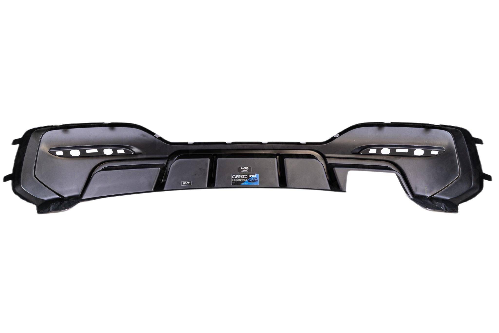 BMW 1 Series M Sport F20 F21 LCI Single Exit (118i 120i 120d 125i) EVO-1 Gloss Black Rear Diffuser by ZAERO (2015-2019) - AUTOID® - Rear Diffusers - Zaero Design