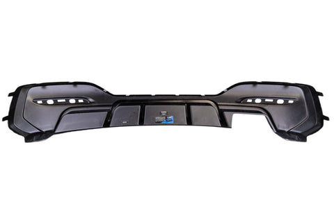 BMW 1 Series M Sport F20 F21 LCI Single Exit (118i 120i 120d 125i) EVO-1 Gloss Black Rear Diffuser by ZAERO (2015-2019) - AUTOID® - Rear Diffusers - Zaero Design
