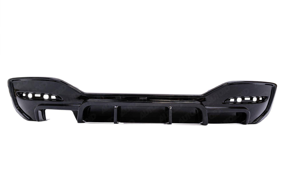 BMW 1 Series M Sport F20 F21 LCI Single Exit (118i 120i 120d 125i) EVO-1 Gloss Black Rear Diffuser by ZAERO (2015-2019) - AUTOID® - Rear Diffusers - Zaero Design
