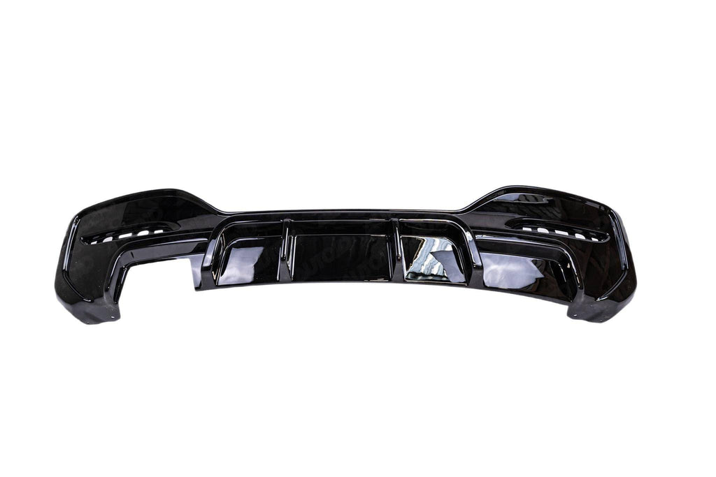 BMW 1 Series M Sport F20 F21 LCI Single Exit (118i 120i 120d 125i) EVO-1 Gloss Black Rear Diffuser by ZAERO (2015-2019) - AUTOID® - Rear Diffusers - Zaero Design