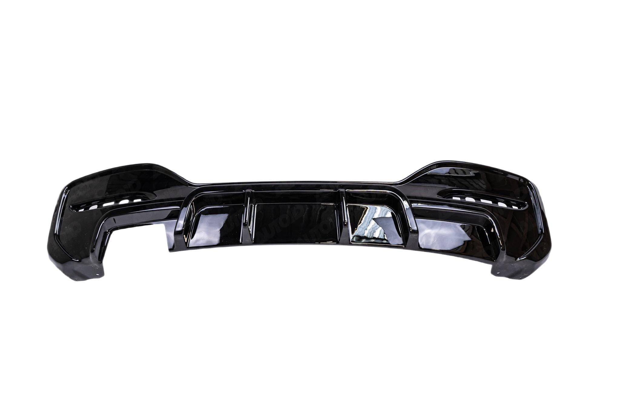 BMW 1 Series M Sport F20 F21 LCI Single Exit (118i 120i 120d 125i) EVO-1 Gloss Black Rear Diffuser by ZAERO (2015-2019) - AUTOID® - Rear Diffusers - Zaero Design