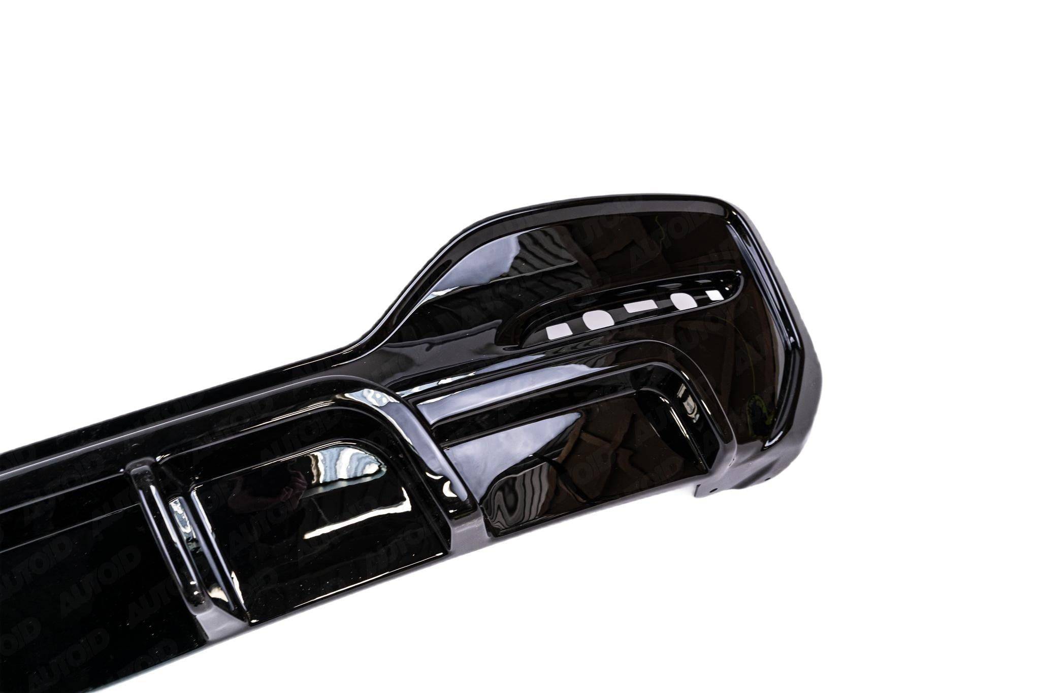 BMW 1 Series M Sport F20 F21 LCI Single Exit (118i 120i 120d 125i) EVO-1 Gloss Black Rear Diffuser by ZAERO (2015-2019) - AUTOID® - Rear Diffusers - Zaero Design