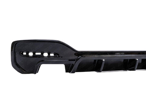 BMW 1 Series M Sport F20 F21 LCI Single Exit (118i 120i 120d 125i) EVO-1 Gloss Black Rear Diffuser by ZAERO (2015-2019) - AUTOID® - Rear Diffusers - Zaero Design