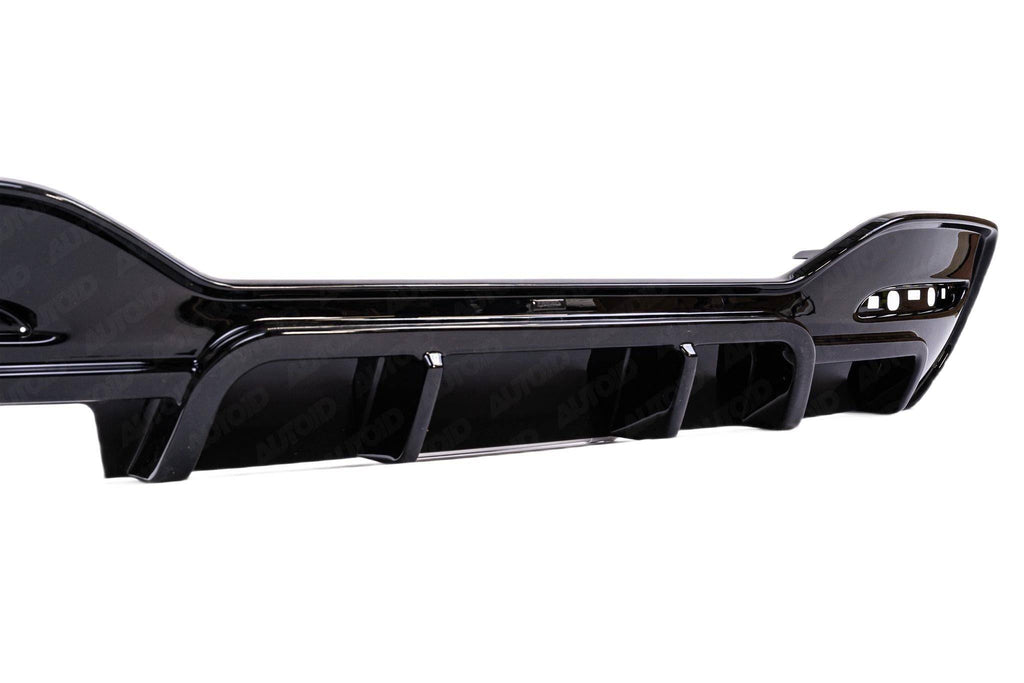 BMW 1 Series M Sport F20 F21 LCI Single Exit (118i 120i 120d 125i) EVO-1 Gloss Black Rear Diffuser by ZAERO (2015-2019) - AUTOID® - Rear Diffusers - Zaero Design