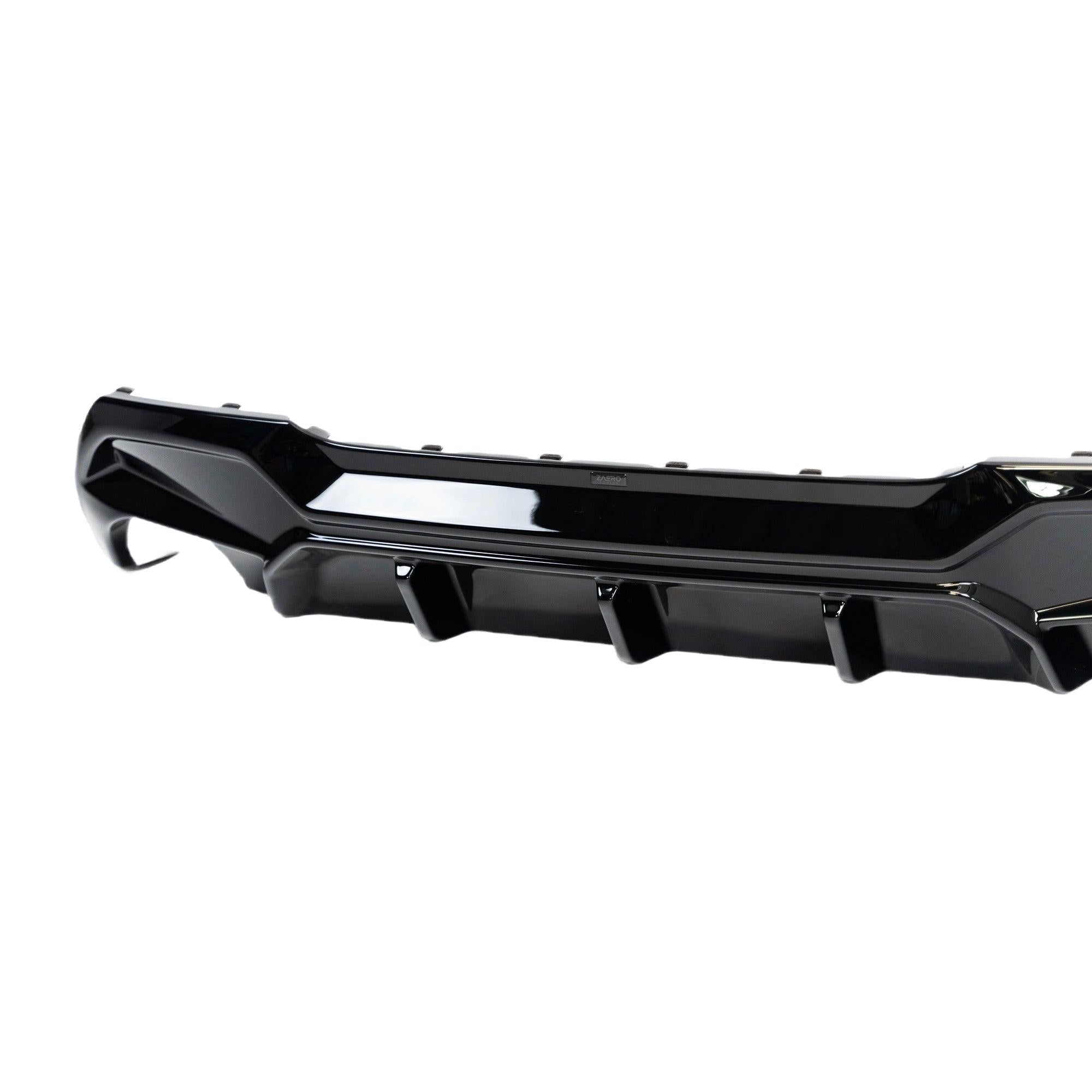 BMW 1 Series M Sport F40 Single Exit (116i 116d 118i 118d) EVO-1 Gloss Black Rear Diffuser by ZAERO (2019-2024) - AUTOID® - Rear Diffusers - Zaero Design