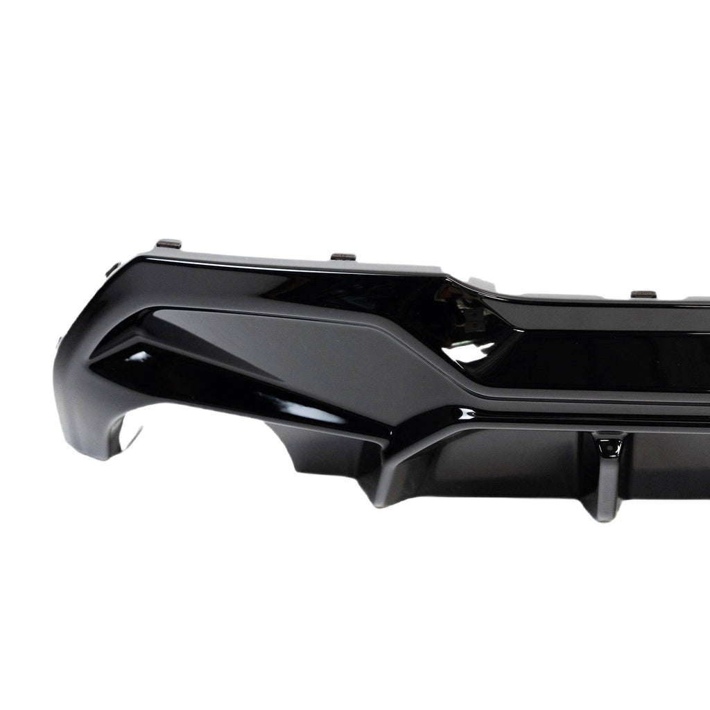 BMW 1 Series M Sport F40 Single Exit (116i 116d 118i 118d) EVO-1 Gloss Black Rear Diffuser by ZAERO (2019-2024) - AUTOID® - Rear Diffusers - Zaero Design
