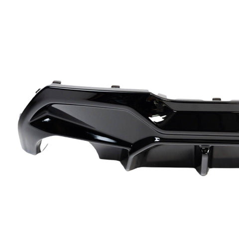 BMW 1 Series M Sport F40 Single Exit (116i 116d 118i 118d) EVO-1 Gloss Black Rear Diffuser by ZAERO (2019-2024) - AUTOID® - Rear Diffusers - Zaero Design