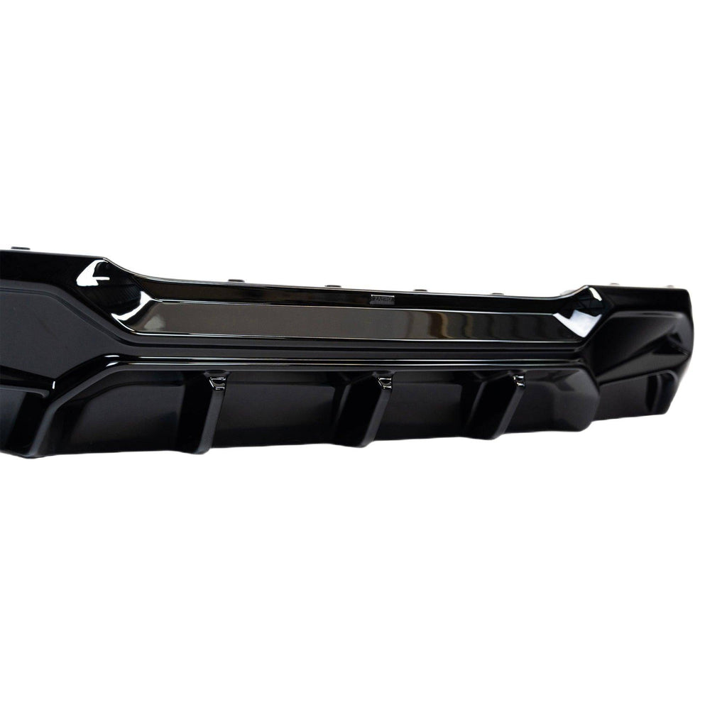 BMW 1 Series M Sport F40 Single Exit (116i 116d 118i 118d) EVO-1 Gloss Black Rear Diffuser by ZAERO (2019-2024) - AUTOID® - Rear Diffusers - Zaero Design