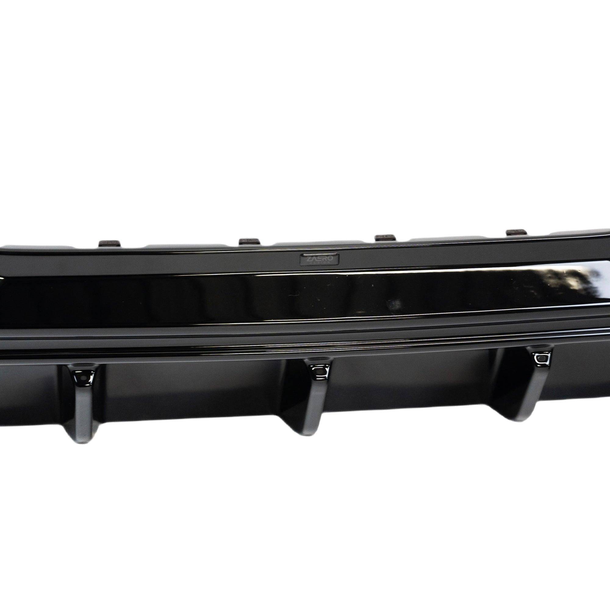 BMW 1 Series M Sport F40 Single Exit (116i 116d 118i 118d) EVO-1 Gloss Black Rear Diffuser by ZAERO (2019-2024) - AUTOID® - Rear Diffusers - Zaero Design
