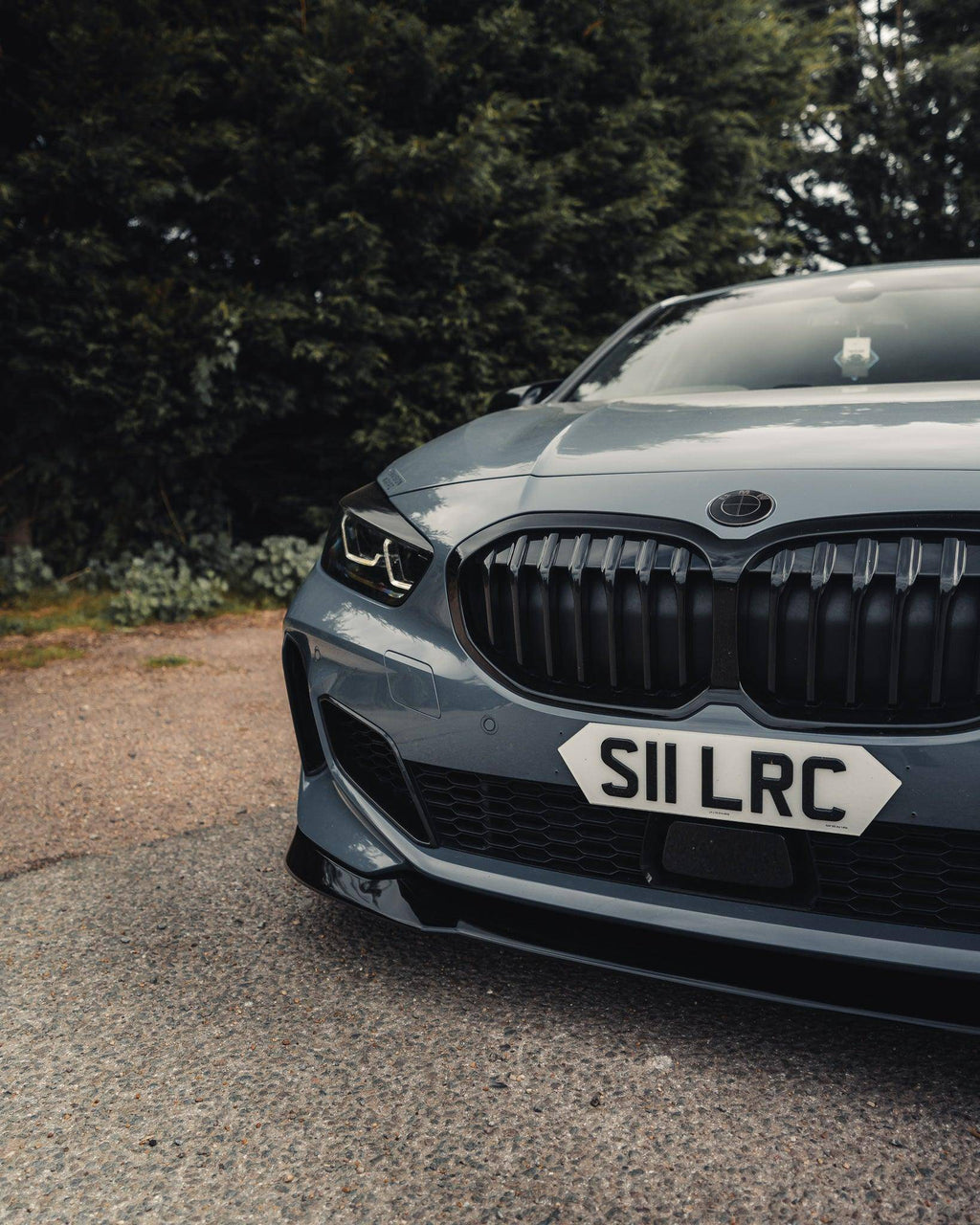 BMW 1 Series M Sport & M135i F40 EVO-1 Gloss Black Front Splitter by ZAERO (2019-2024) - AUTOID® - Front Lips & Splitters - Zaero Design