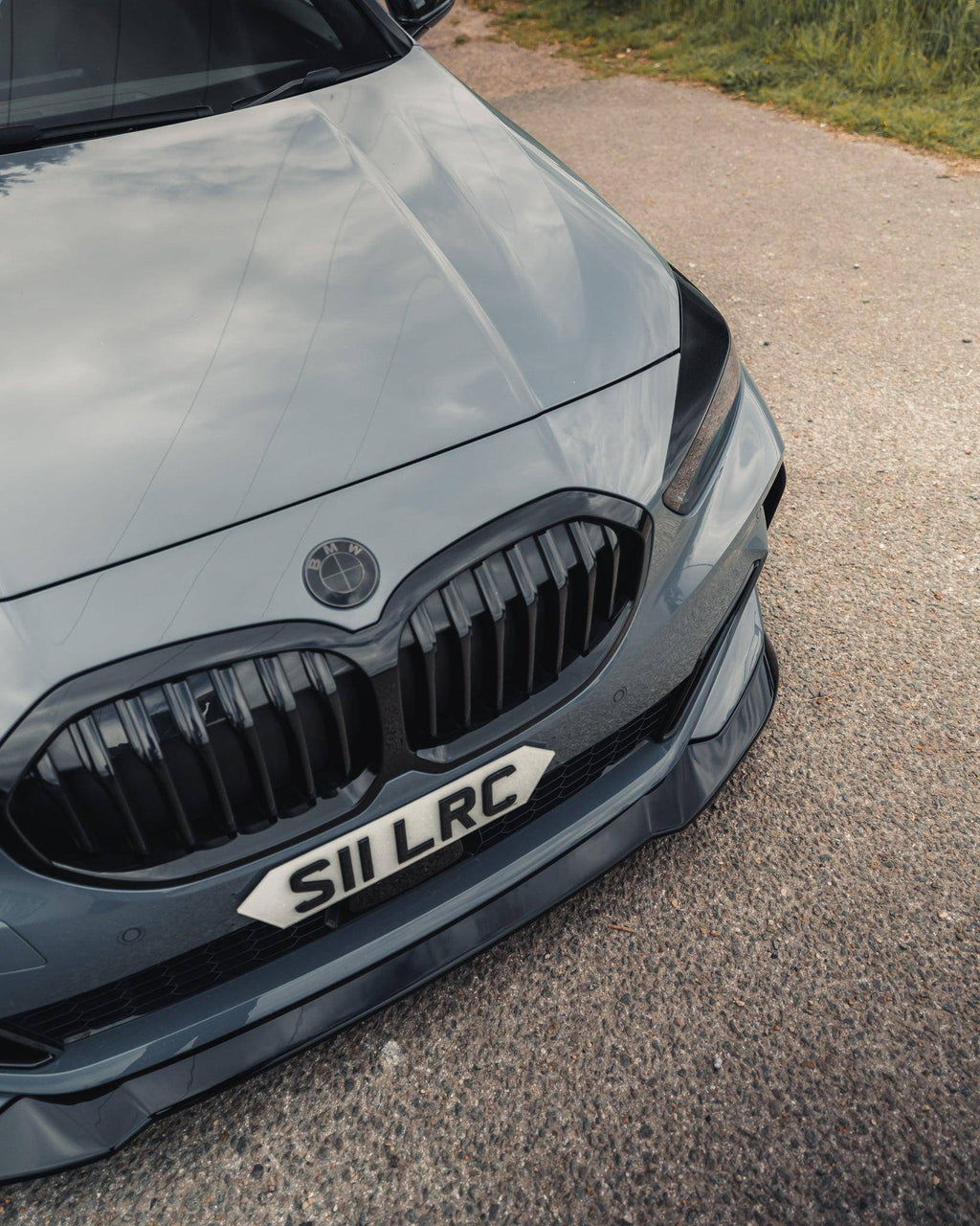 BMW 1 Series M Sport & M135i F40 EVO-1 Gloss Black Front Splitter by ZAERO (2019-2024) - AUTOID® - Front Lips & Splitters - Zaero Design