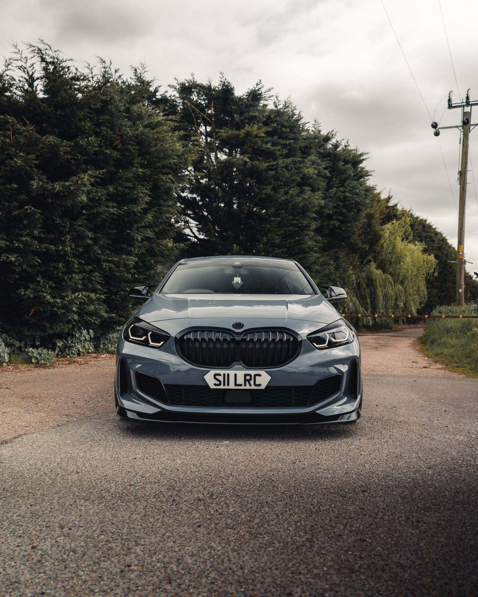 BMW 1 Series M Sport & M135i F40 EVO - 1 Gloss Black Front Splitter by ZAERO (2019+) - AUTOID - Front Lips & Splitters - Zaero Design