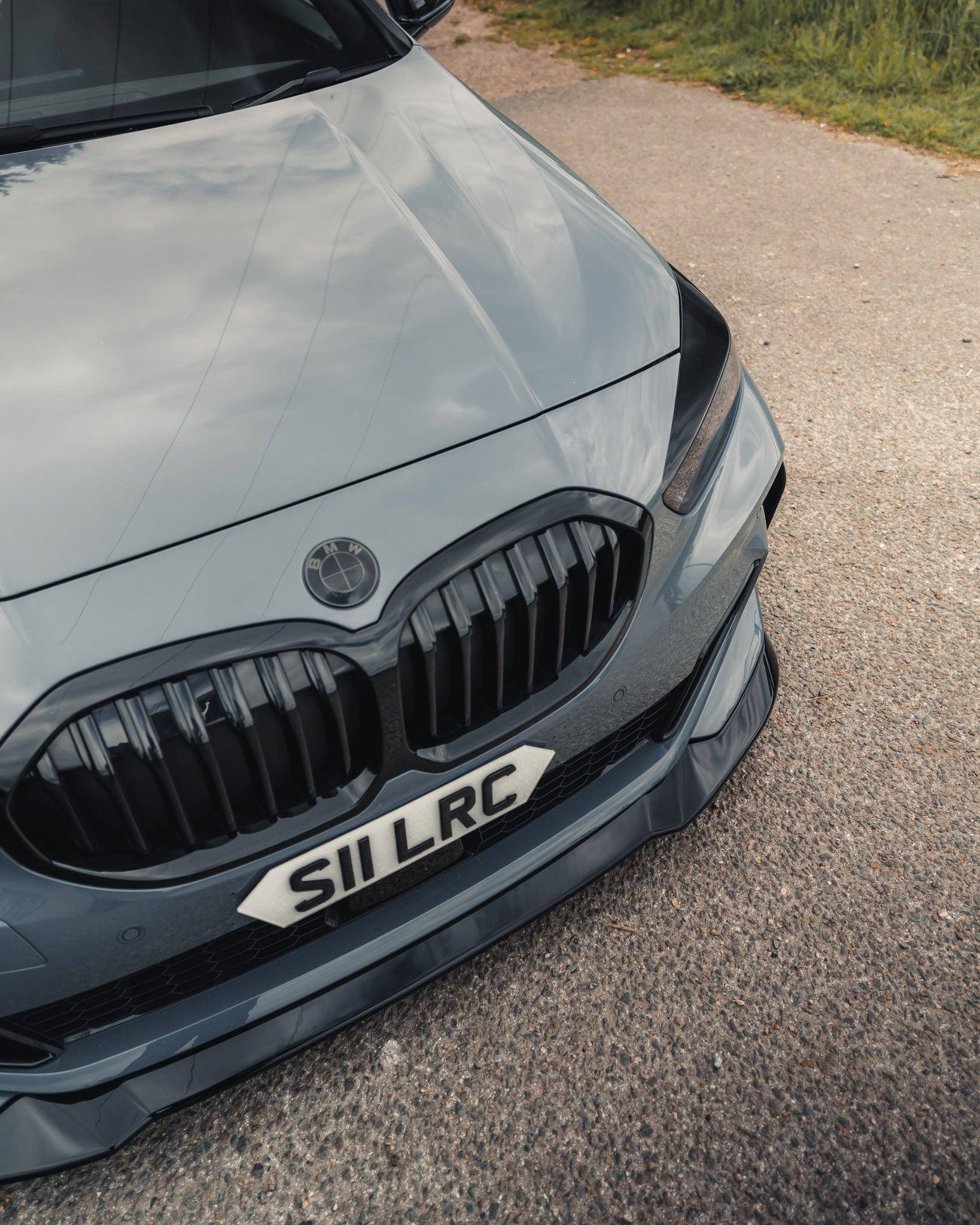 BMW 1 Series M Sport & M135i F40 EVO - 1 Gloss Black Front Splitter by ZAERO (2019+) - AUTOID - Front Lips & Splitters - Zaero Design