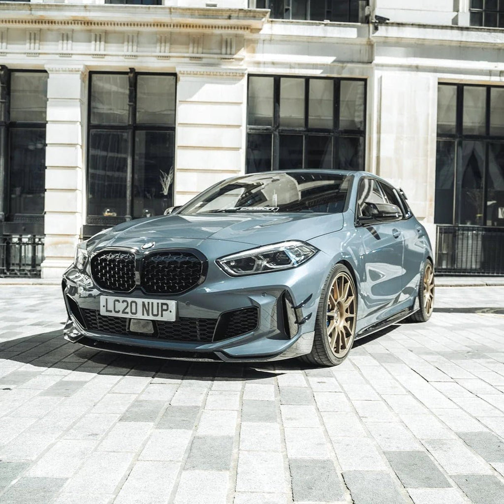 BMW 1 Series M Sport & M135i F40 Pre-Preg Carbon Fibre Front Splitter (2019-2024) - AUTOID® - Front Lips & Splitters - CT Design