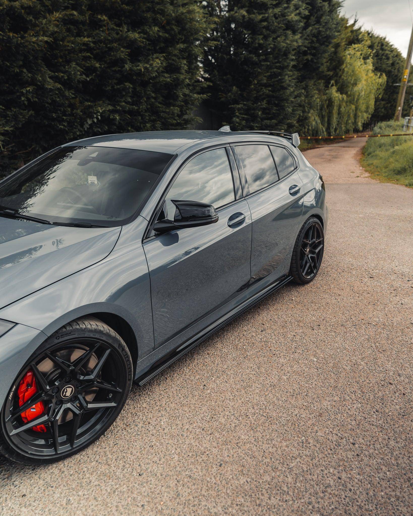 BMW 1 Series & M135i F40 EVO-1 Gloss Black Side Skirts by ZAERO (2019-2024) - AUTOID® - Side Skirts & Winglets - Zaero Design