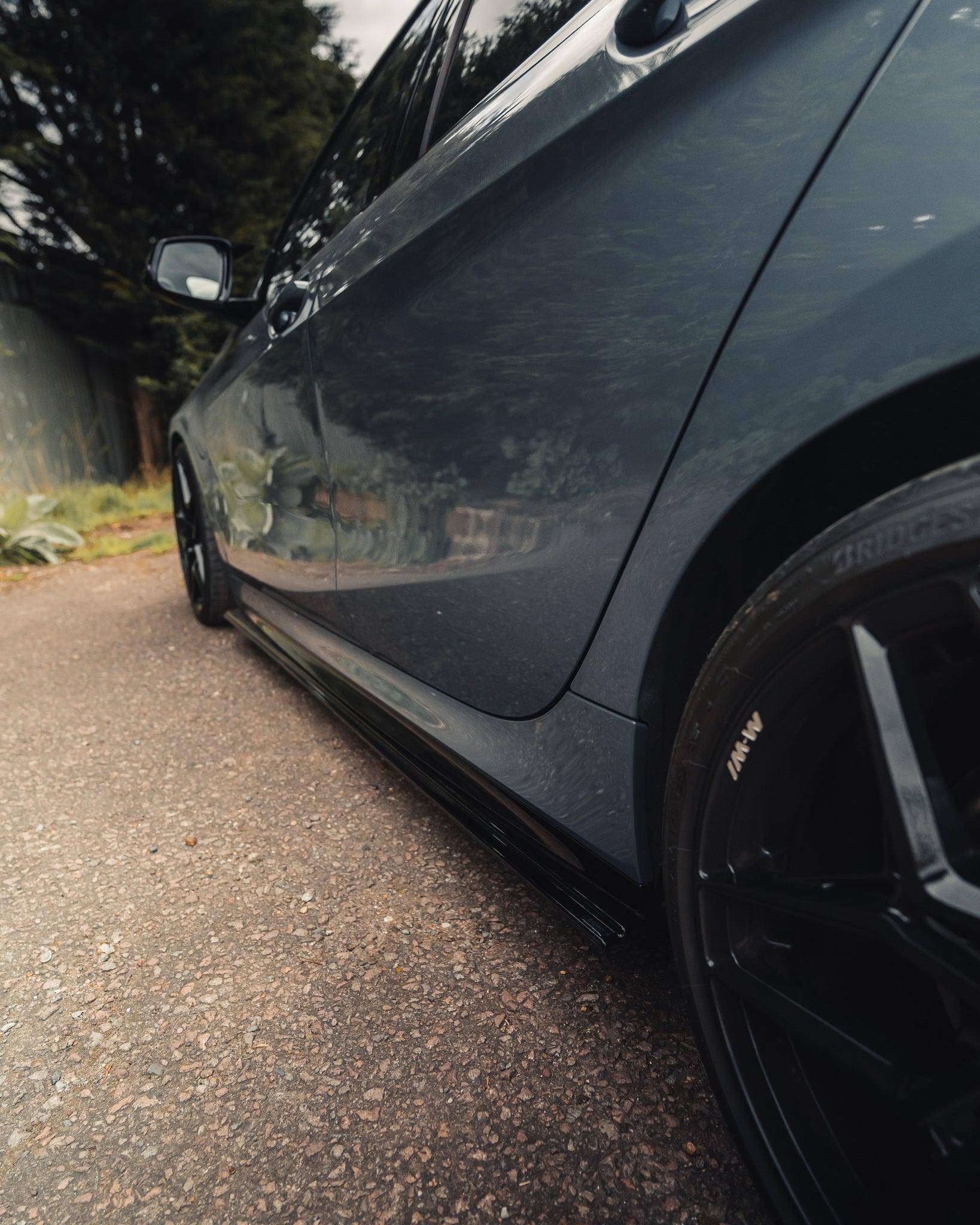 BMW 1 Series & M135i F40 EVO-1 Gloss Black Side Skirts by ZAERO (2019-2024) - AUTOID® - Side Skirts & Winglets - Zaero Design