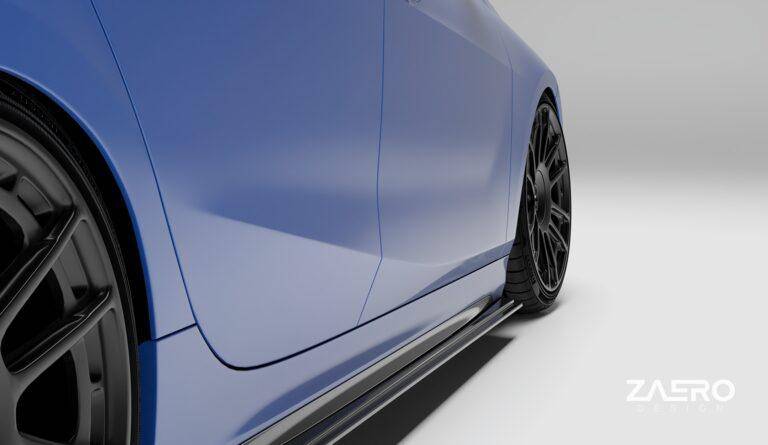 BMW 1 Series & M135i F40 EVO-1 Gloss Black Side Skirts by ZAERO (2019-2024) - AUTOID® - Side Skirts & Winglets - Zaero Design