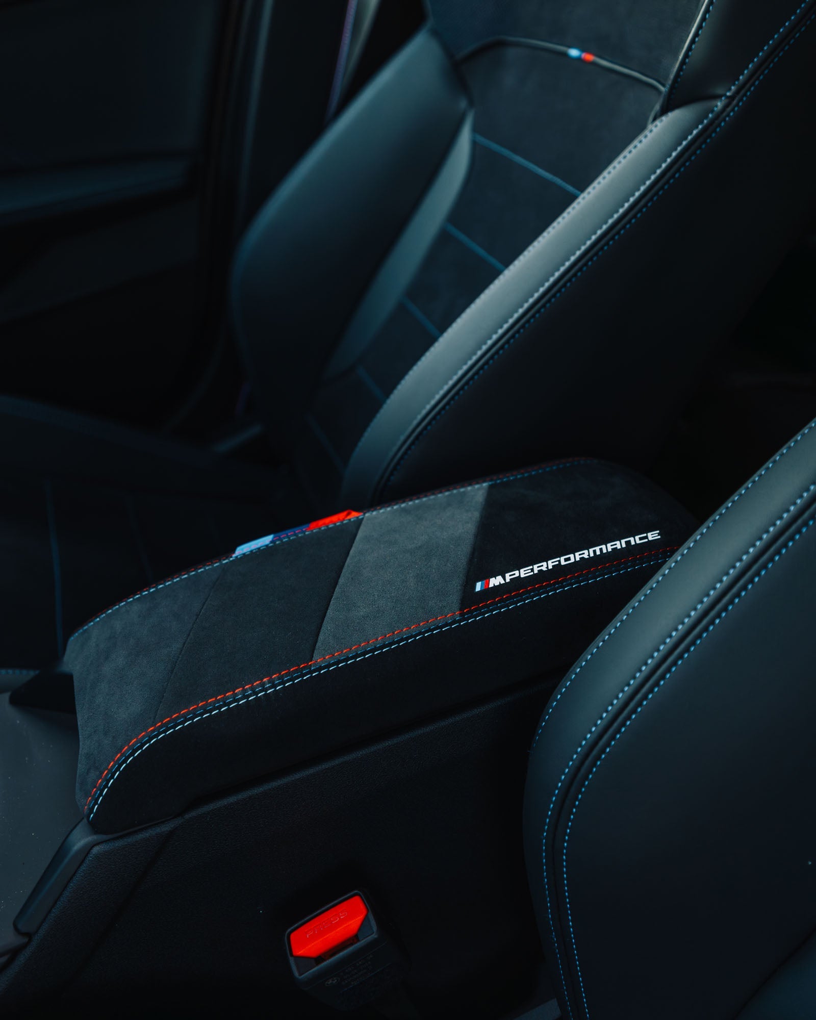 BMW 1 Series, M135i F40 & F70 Genuine M Performance Alcantara Armrest (2019+) - AUTOID - Interior - BMW M Performance