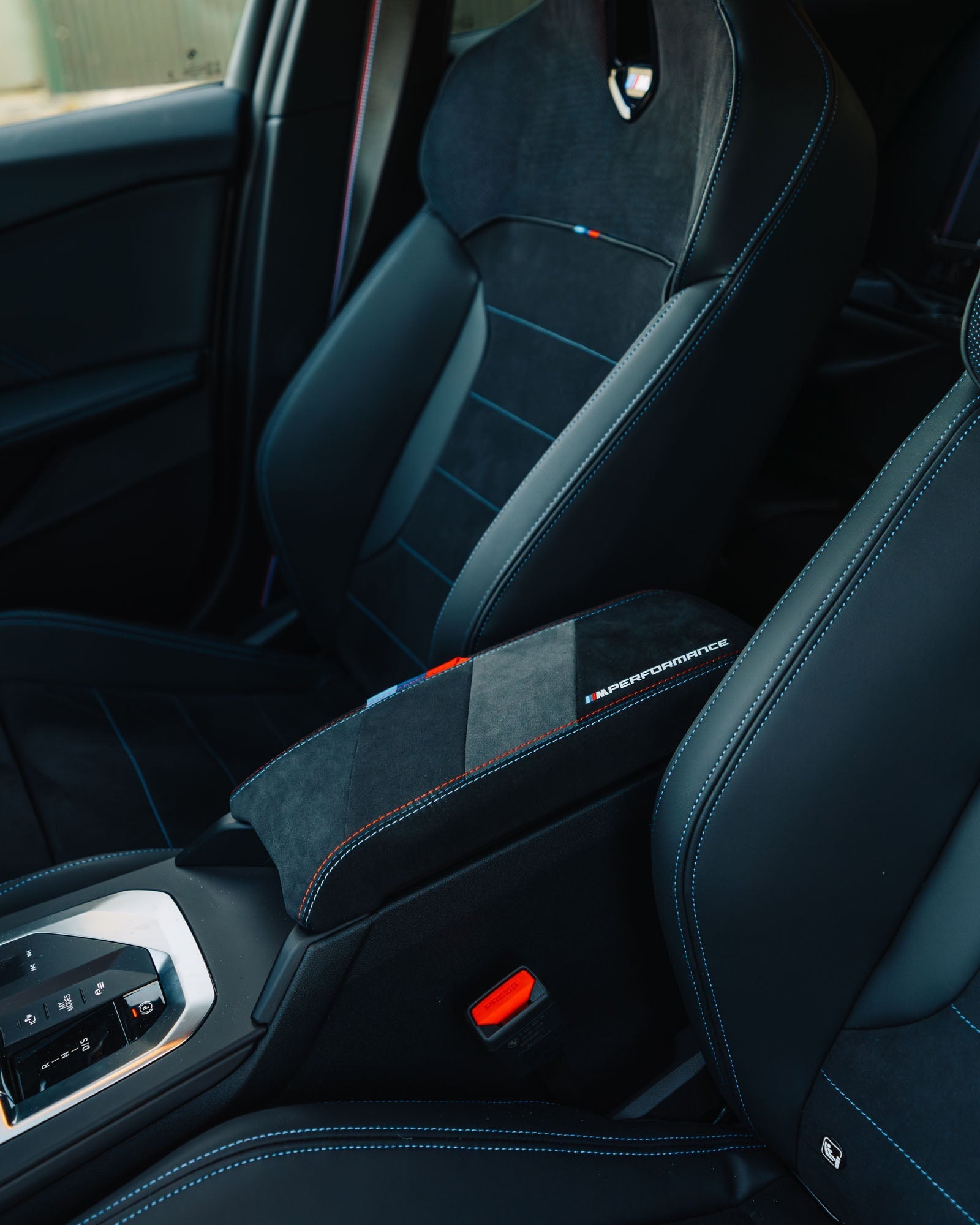 BMW 1 Series, M135i F40 & F70 Genuine M Performance Alcantara Armrest (2019+) - AUTOID® - Interior - BMW M Performance