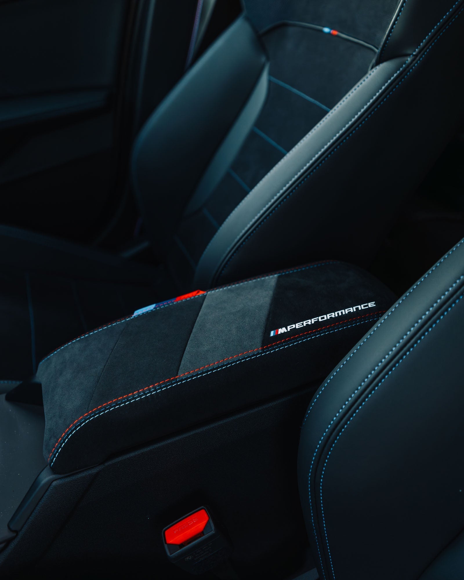 BMW 1 Series, M135i F40 & F70 Genuine M Performance Alcantara Armrest (2019+) - AUTOID® - Interior - BMW M Performance