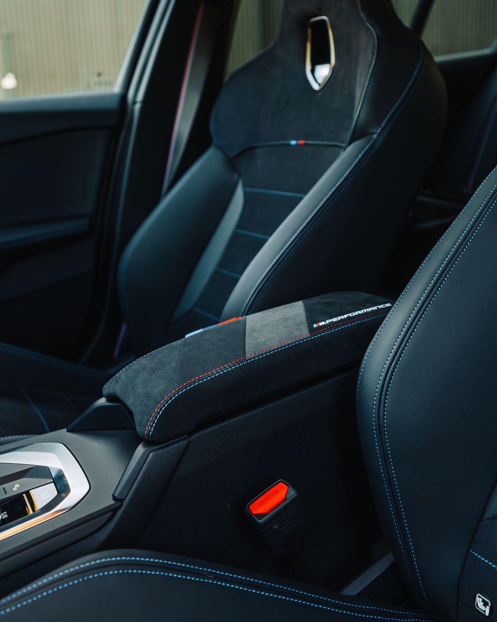 BMW 1 Series, M135i F40 & F70 Genuine M Performance Alcantara Armrest (2019+) - AUTOID® - Interior - BMW M Performance