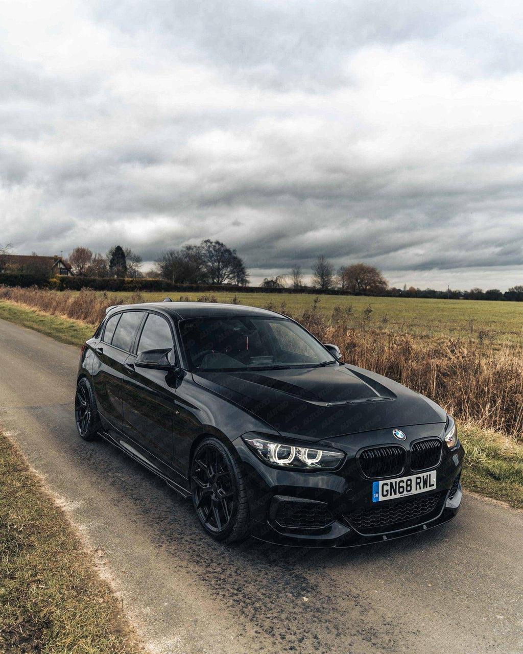 BMW 1 Series, M135i & M140i F20 F21 LCI Gloss Black Performance Front Splitter by FORM (2015-2019) - AUTOID® - Front Lips & Splitters - FORM Industries