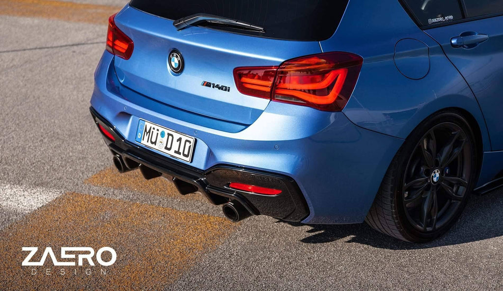 BMW 1 Series, M135i & M140i F20 F21 LCI Gloss Black V1 Body Kit by ZAERO (2015-2019) - AUTOID® - Styling Kit - Zaero Design