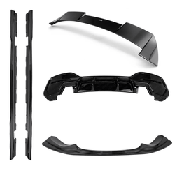 BMW 1 Series, M135i & M140i F20 F21 LCI Gloss Black V2 Body Kit by ZAERO (2015-2019) - AUTOID® - Styling Kit - Zaero Design