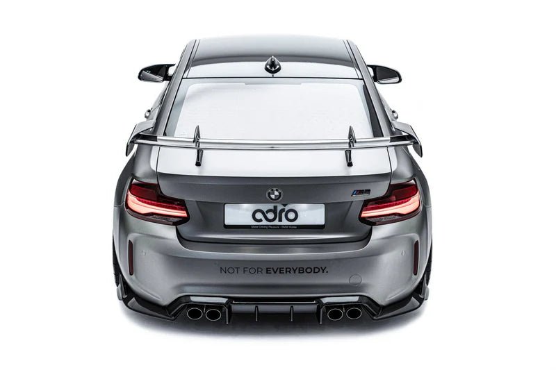 BMW 2 Series F22 & M2 F87 Pre - Preg Carbon Fibre Swan Neck AT - R1 Rear Wing by Adro (2014 - 2021) - AUTOID - Rear Wings - Adro