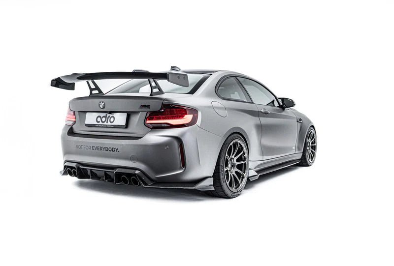 BMW 2 Series F22 & M2 F87 Pre - Preg Carbon Fibre Swan Neck AT - R1 Rear Wing by Adro (2014 - 2021) - AUTOID - Rear Wings - Adro