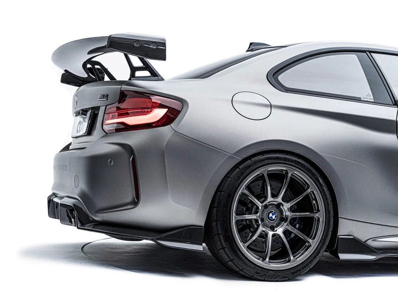 BMW 2 Series F22 & M2 F87 Pre - Preg Carbon Fibre Swan Neck AT - R1 Rear Wing by Adro (2014 - 2021) - AUTOID - Rear Wings - Adro