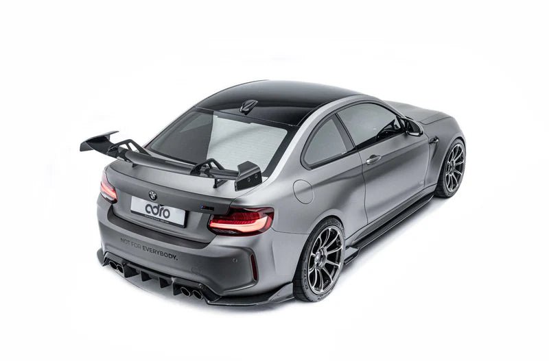 BMW 2 Series F22 & M2 F87 Pre - Preg Carbon Fibre Swan Neck AT - R1 Rear Wing by Adro (2014 - 2021) - AUTOID - Rear Wings - Adro