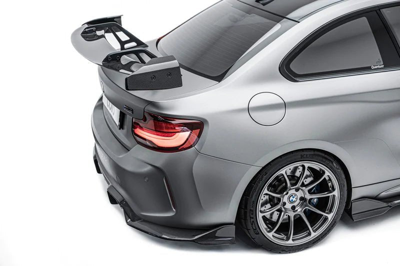 BMW 2 Series F22 & M2 F87 Pre-Preg Carbon Fibre Swan Neck AT-R1 Rear Wing by Adro (2014-2021) - AUTOID® - Rear Wings - Adro