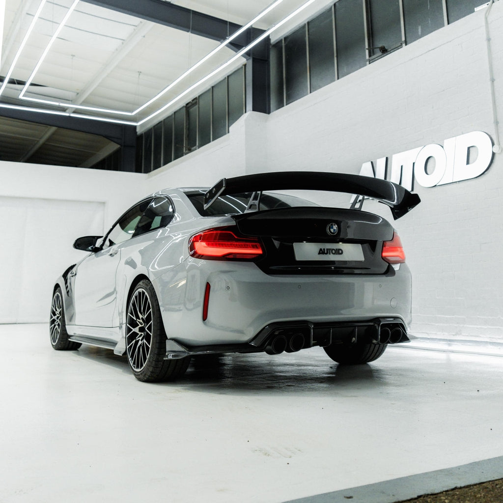 BMW 2 Series F22 & M2 F87 Pre-Preg Carbon Fibre Swan Neck AT-R1 Rear Wing by Adro (2014-2021) - AUTOID® - Rear Wings - Adro