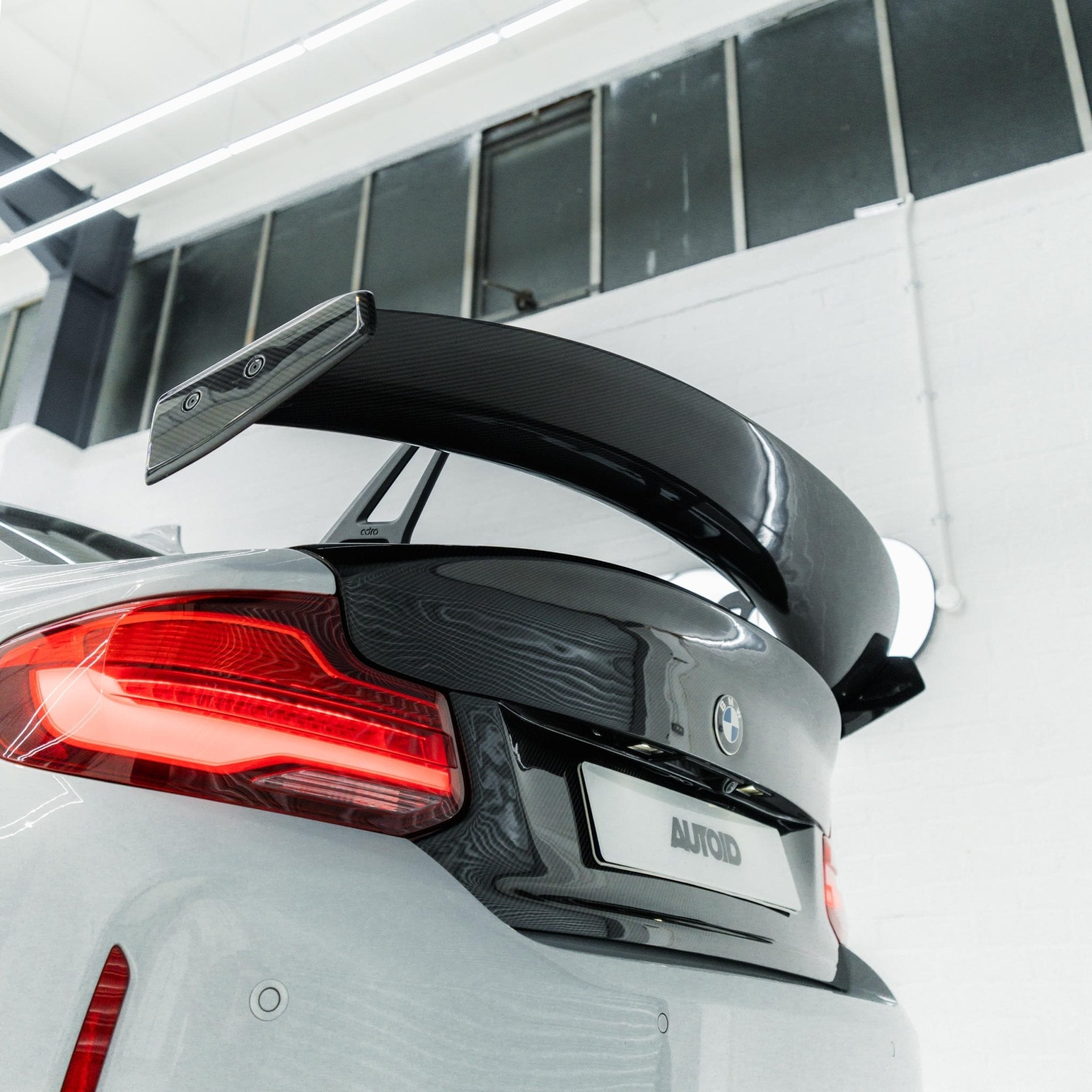 BMW 2 Series F22 & M2 F87 Pre-Preg Carbon Fibre Swan Neck AT-R1 Rear Wing by Adro (2014-2021) - AUTOID® - Rear Wings - Adro