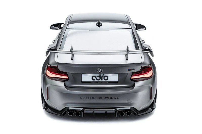 BMW 2 Series F22 & M2 F87 Pre-Preg Carbon Fibre Swan Neck AT-R1 Rear Wing by Adro (2014-2021) - AUTOID® - Rear Wings - Adro